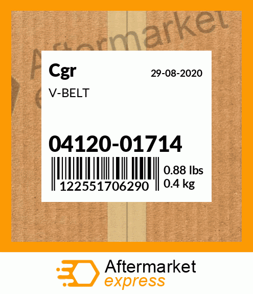 Spare part 04120-01714 + V-BELT