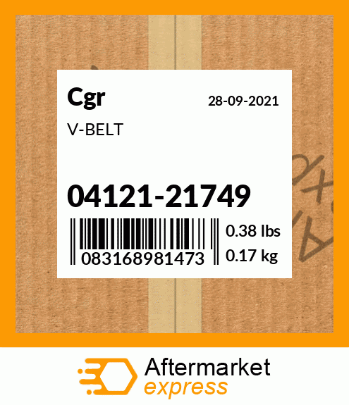 Spare part 04121-21749 + V-BELT