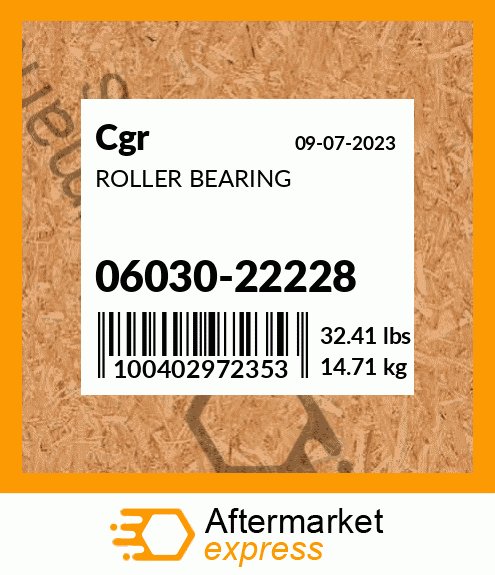 Spare part 06030-22228 + ROLLER BEARING