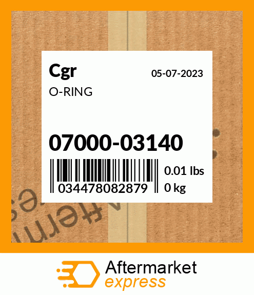 Spare part 07000-03140 + O-RING