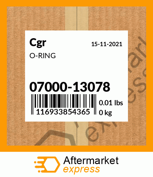 Spare part 07000-13078 + O-RING