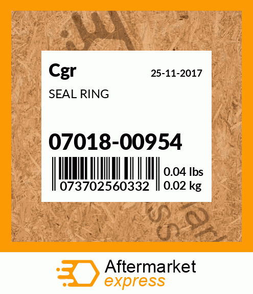 Spare part 07018-00954 + SEAL RING