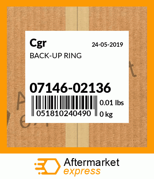 Spare part 07146-02136 + BACK-UP RING