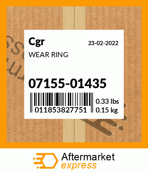 Spare part 07155-01435 + WEAR RING