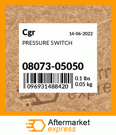 Spare part 08073-05050 + PRESSURE SWITCH