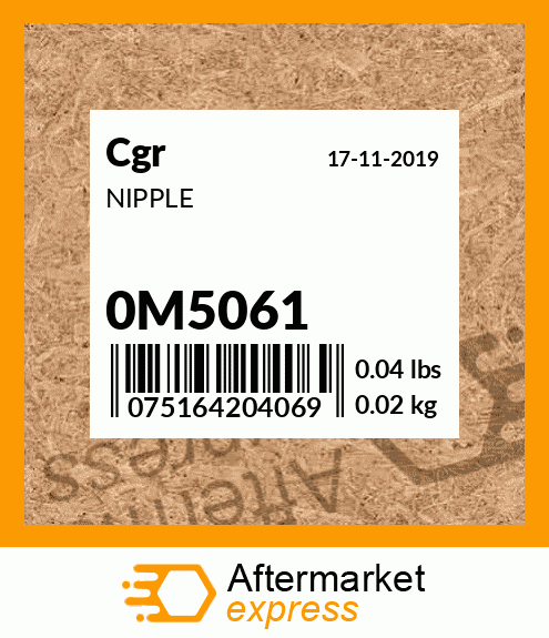 Spare part 0M5061 + NIPPLE