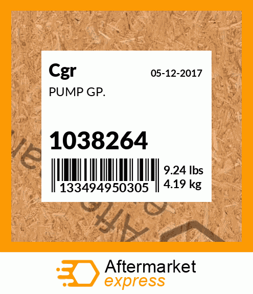 PUMP GP. 1038264