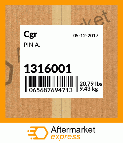 PIN A. 1316001