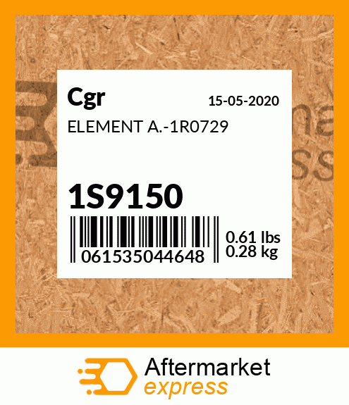 ELEMENT A.-1R0729 1S9150