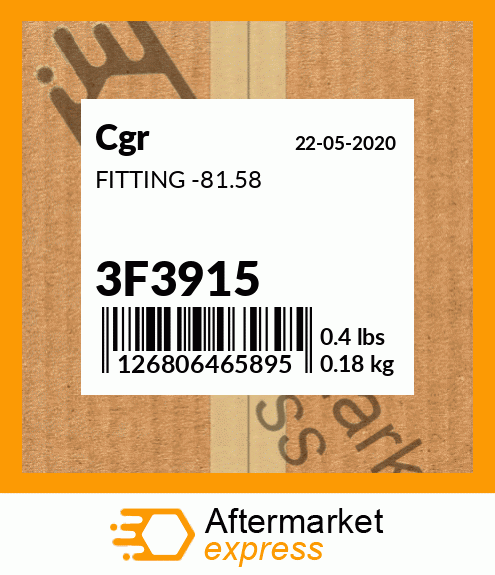 FITTING -81.58 3F3915