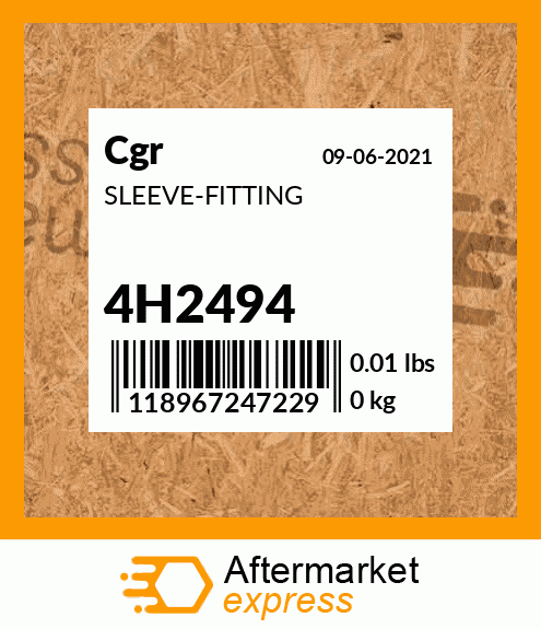 SLEEVE-FITTING 4H2494
