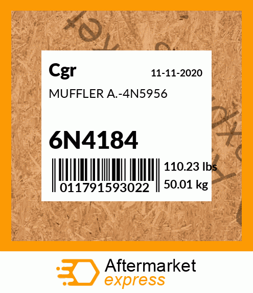 MUFFLER A.-4N5956 6N4184