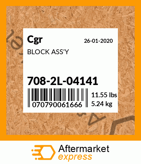 BLOCK ASS'Y 708-2L-04141