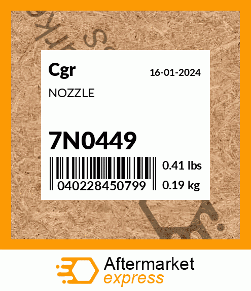 NOZZLE 7N0449