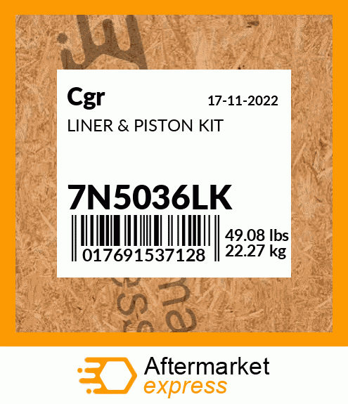 LINER & PISTON KIT 7N5036LK