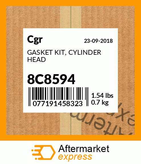 GASKET KIT, CYLINDER HEAD 8C8594