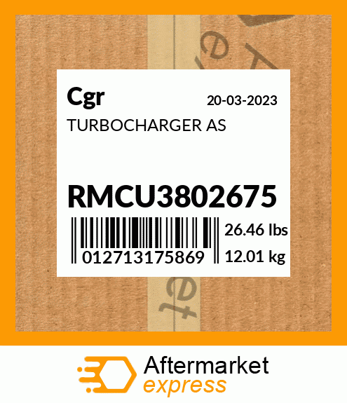 TURBOCHARGER AS RMCU3802675