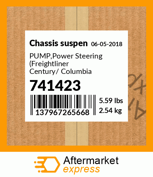 Spare part 741423 + PUMP,Power Steering (Freightliner Century/ Columbia / FLD / M2 & Freightliner w/ Detroit Diesel Series 60 Engine)