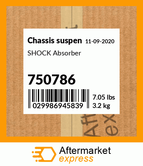 Spare part 750786 + SHOCK Absorber