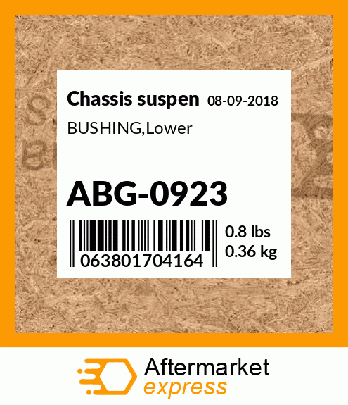 Spare part ABG-0923 + BUSHING,Lower