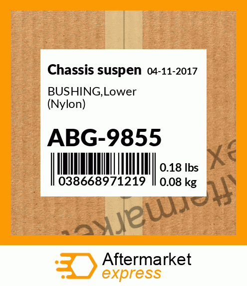 Spare part ABG-9855 + BUSHING,Lower (Nylon)