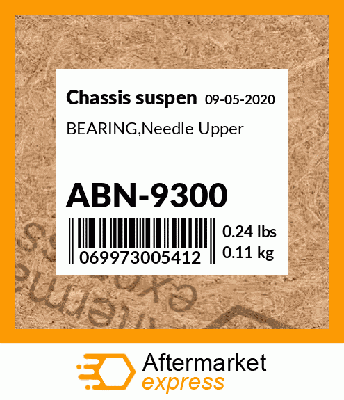 Spare part ABN-9300 + BEARING,Needle Upper