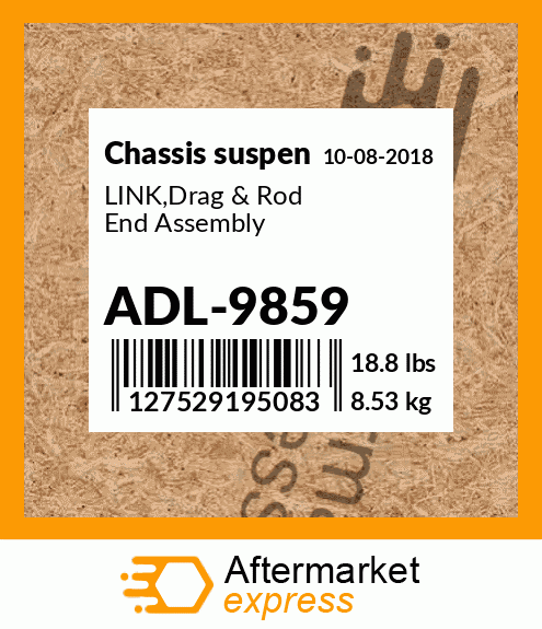 Spare part ADL-9859 + LINK,Drag & Rod End Assembly