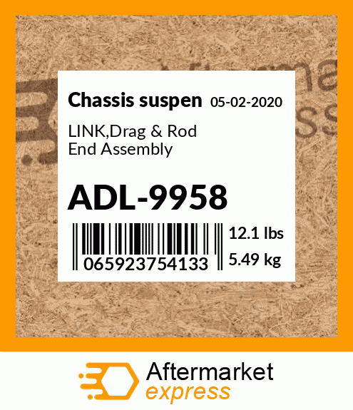 Spare part ADL-9958 + LINK,Drag & Rod End Assembly