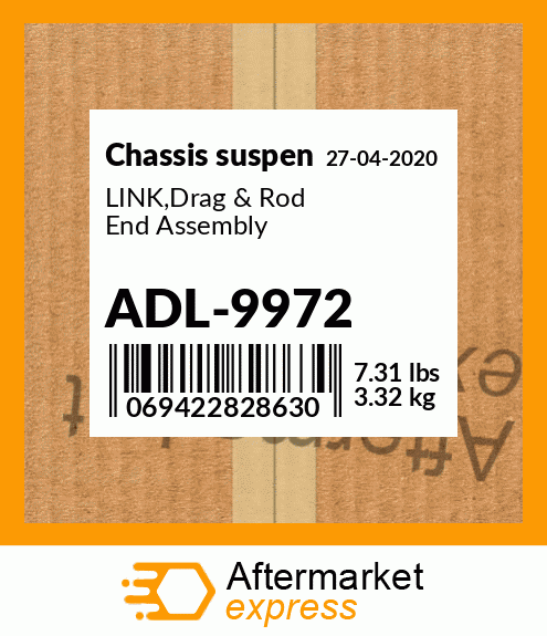 Spare part ADL-9972 + LINK,Drag & Rod End Assembly