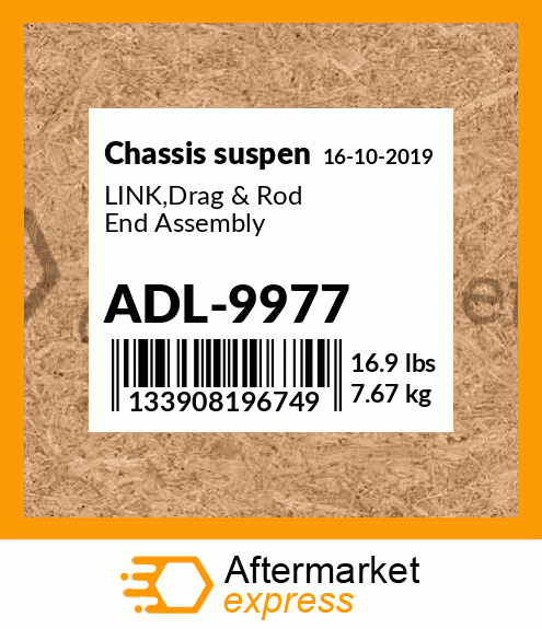 Spare part ADL-9977 + LINK,Drag & Rod End Assembly