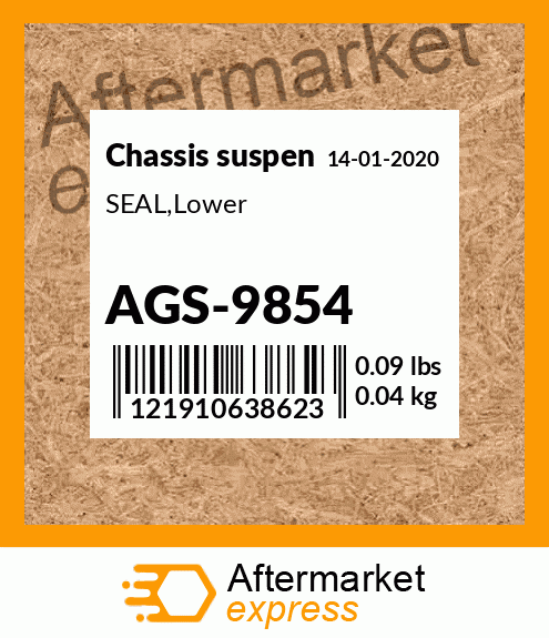 Spare part AGS-9854 + SEAL,Lower