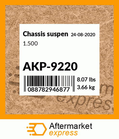 Spare part AKP-9220 + 1.500