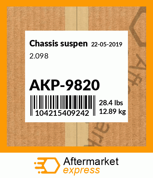 Spare part AKP-9820 + 2.098