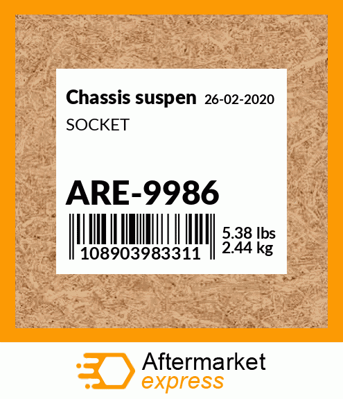 Spare part ARE-9986 + SOCKET