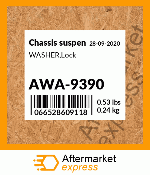 Spare part AWA-9390 + WASHER,Lock