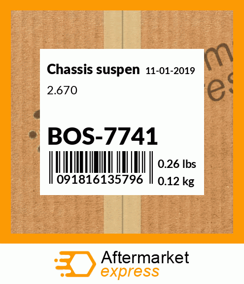 Spare part BOS-7741 + 2.670