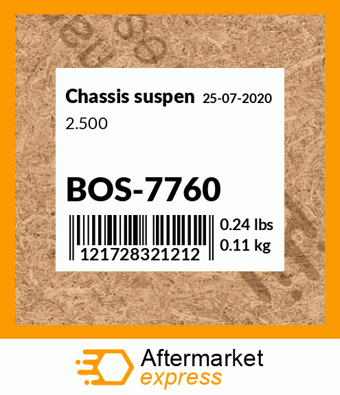 Spare part BOS-7760 + 2.500