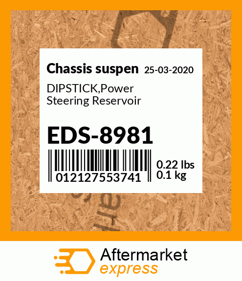 Spare part EDS-8981 + DIPSTICK,Power Steering Reservoir