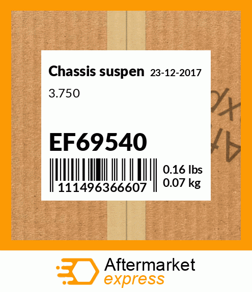 Spare part EF69540 + 3.750