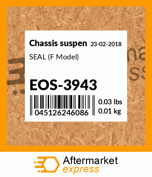 Spare part EOS-3943 + SEAL (F Model)