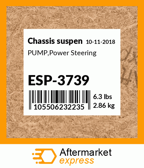 Spare part ESP-3739 + PUMP,Power Steering