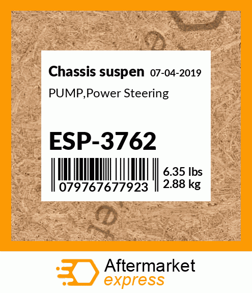 Spare part ESP-3762 + PUMP,Power Steering