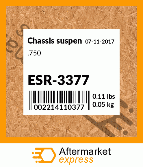 Spare part ESR-3377 + .750