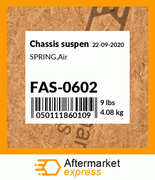 Spare part FAS-0602 + SPRING,Air