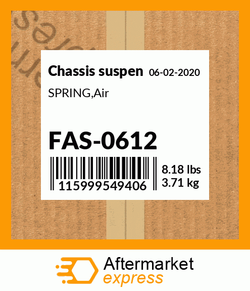 Spare part FAS-0612 + SPRING,Air