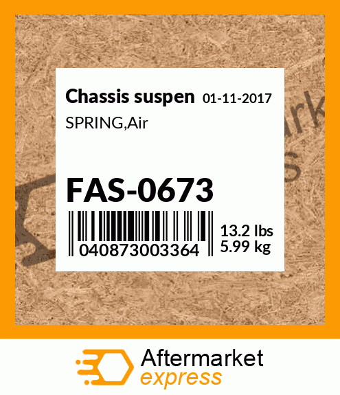 Spare part FAS-0673 + SPRING,Air