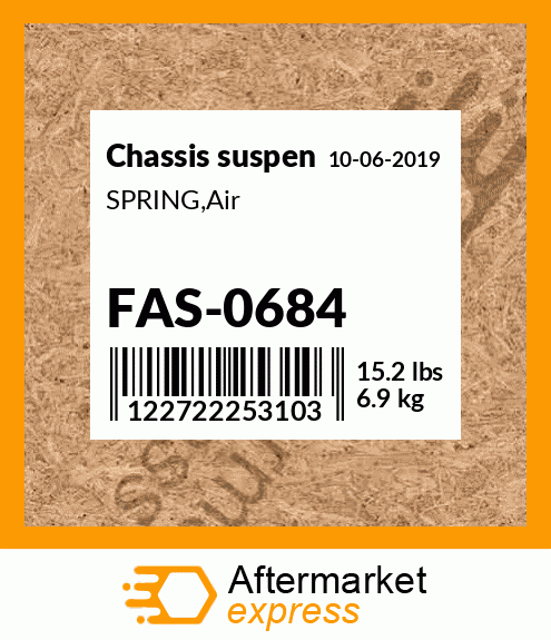 Spare part FAS-0684 + SPRING,Air