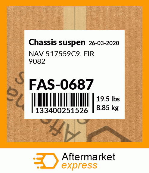 Spare part FAS-0687 + NAV 517559C9, FIR 9082