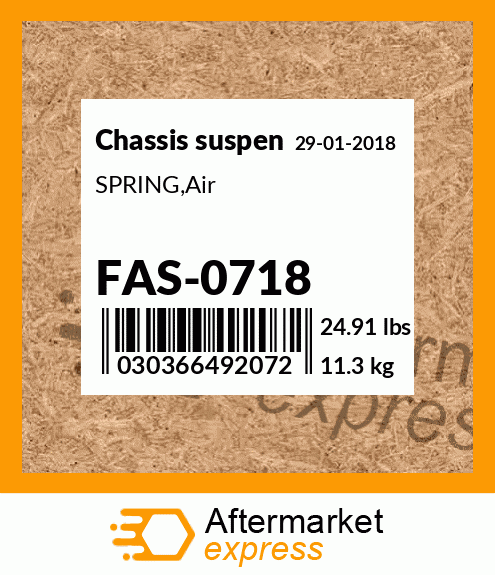 Spare part FAS-0718 + SPRING,Air