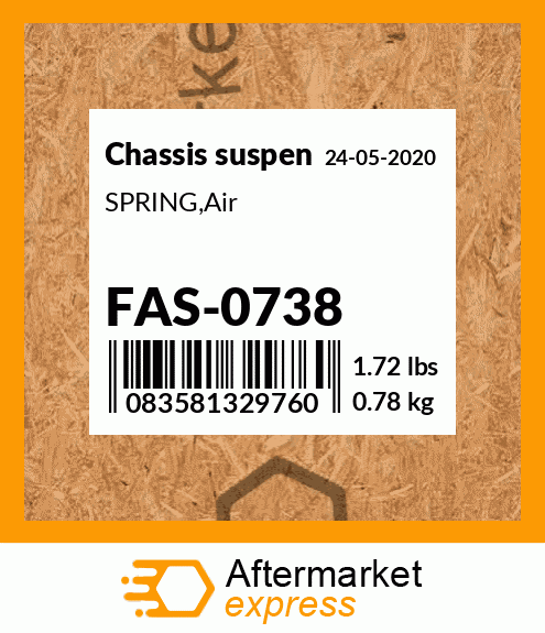 Spare part FAS-0738 + SPRING,Air